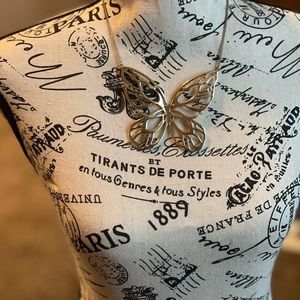 COPY - Gorgeous Large Butterfly Pendant Necklace